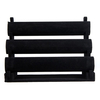 Black Velvet 3 Tier Bangle Watch Bracelet Jewelry Display Stand