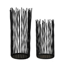 Black Waves Luxury Iron Candle Holders Candlestick Candelabra Wedding Home Decor