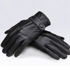Black Windproof PU Leather Men