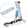 Blue and White Porcelain Portable Nail Clipper Cutter Manicure Tool Cleaner Travel Pedicure