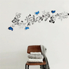 Blue Butterfly Decals Mural DIY Vinyl Wall Sticker Bedroom Living Room Home Decor