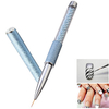 Blue Rhinestone Handle Nail Art Pen Nylon Hair Liner Brush Manicure Painting Tool