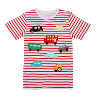 Boat Children Boy Cotton Short Sleeve T-shirt Top