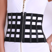 Body Shaper Waist Cincher Corset Slimming Belt Waist Zipper Fly Hollow Girdle