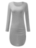 Bodycon Long Sleeve Solid Pencil Sexy Pullover Women Dress