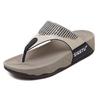 Bohemia Beaded Crystal Platform Clip Toe Flip Flops