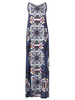 Bohemia Geometric Print Cami V-neck Maxi Dress For Women