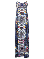 Bohemia Geometric Print Cami V-neck Maxi Dress For Women