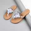 Bohemia Metal Colorful Flip Flops Slip On Flat Slippers