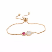 Bohemian Crystal Bracelet Double Crystal Alloy Bracelet