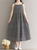 Bohemian Floral Print Spaghetti Strap Maxi Dress For Women
