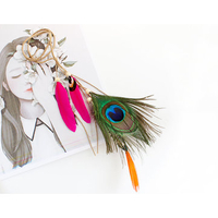 Bohemian Hair Accessories Beach Style Peacock Feather Hairwear
