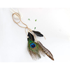 Bohemian Hair Accessories Black Feather Peacock Hairwear