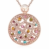 Bohemian Luxury Necklace Hollow Circle Rhinestone Necklace for Women Gift