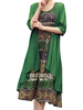 Bohemian O Neck Sleeveless Printed Dresses Two-piece Outfits