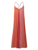 Bohemian Patchwork Spaghetti Strap Backless V-neck Women Maxi Dress