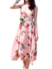 Bohemian Printed Loose O-Neck Sleeveless Women Dresses