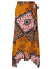 Bohemian Printed Side Slit Irregular Women Maxi Skirt