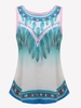 Bohemian Sleeveless Floral PrintedTank Tops For Women