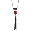 Bohemian Sweater Necklace Rhinestone Crystal Tassel Necklace