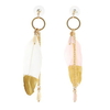 Bohemian Tassel Earrings Feather Long Tassel Elegant Women Earrings
