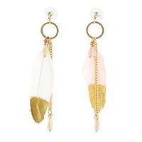 Bohemian Tassel Earrings Feather Long Tassel Elegant Women Earrings