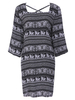 Bohemian Women Elephant Printed Long Sleeve Dresses