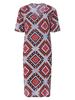 Bohemian Women Printed Short Sleeve V-Neck Dresses