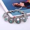Bohemian Zinc Alloy Turquoise Beads Short Necklace