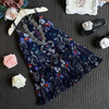 Boho Chiffon Print Cami O-neck Dress For Kids Girls