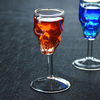 Bones Warrior Skull Designed High Wine Glass Goblet Cup Barware Drinkware