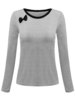 Bow Patchwork Solid Long Sleeve Casual Women Basic T-Shirt