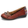 Bowknot Floral Retro Soft Flat Casual Loafers