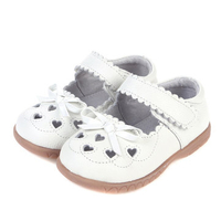 Bowknot Heart Shape Hollow Out Soft Kids Dress Shoes