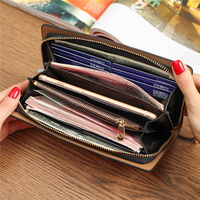 Bowknot Long Wallet Zipper Purse Women Clutches Bags 5.5