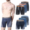 Box Packed 3 Pieces High Elastic Breathable Riding Sport Quickly Dry Boxers Shorts for Men