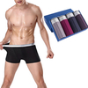 Boxer Packed 4 Pieces Cotton Modal Soft Breathable Boxer Briefs for Men