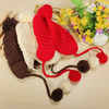 Boy Baby Unisex Child Double Balls Style Girl Cap Fall Winter Warm Knitted Hat