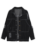 Boy Friend Style Long Sleeve Button Denim Jean Jacket For Women