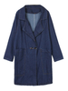 Boyfriend Style Loose Long Sleeve Lapel Denim Jacket For Women