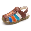 Boys Soft Leather Squishy Breathable Beach Sandals