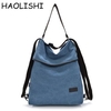 Brand HAOLISHI Women Casual Canvas Shoulder Bag Leisure Crossbody Bag Outdoor Backpack