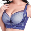 Breathable Mesh Lace-trim Adjusable Thin Gather Aerobic Bras