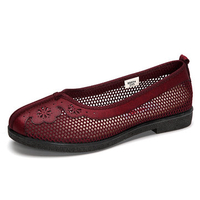 Breathable Mesh Slip On Old Peking Flat Casual Loafers