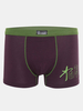 Breathable Quickly Dry Modal Printing Mid-Rise U Convex Pouch Boxer for Men