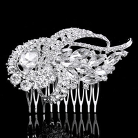 Bridal Artificial Crystal Rhinestone Hair Comb Clip Bride Wedding Party Prom Headpiece