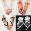 Bridal Lace Gloves Sexy Fingerless Hand Dress Short Prom Wedding Evening Party Gloves
