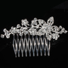 Bride Flower Crystal Rhinestone Alloy Hair Clip Comb Wedding Bridal Headpiece Accessory