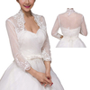 Bride Lace Embroidery Shoulder Shawl Bridal Long Sleeve Shawls Wedding Dress Accessories