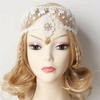 Bride Lace Pearl Face Mask veil Wedding Hair Accessories Princess Headpieces